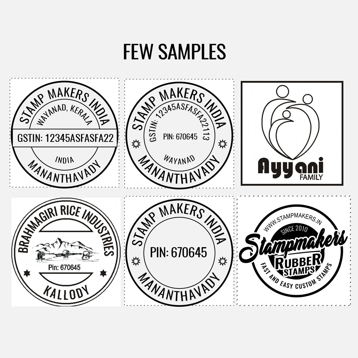 Pre Ink Stamp – Pre-Ink Stamp for Sharp & Clean Impressions - Round / Square
