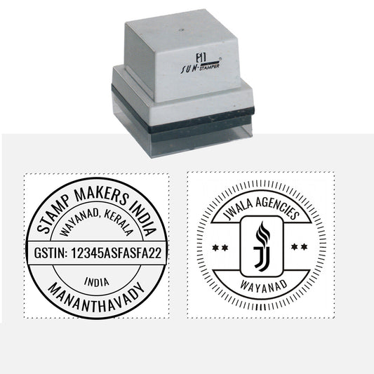 Pre Ink Stamp – Pre-Ink Stamp for Sharp & Clean Impressions - Round / Square