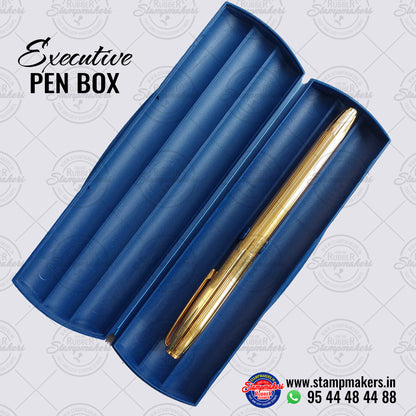 Fountain Pen Stamp / Fountain Pen with Pre Ink Stamp - Silver