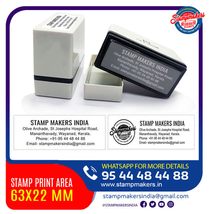 Pre Ink Stamp – Pre-Ink Stamp for Sharp & Clean Impressions - Rectangle Pre-Ink Stamp