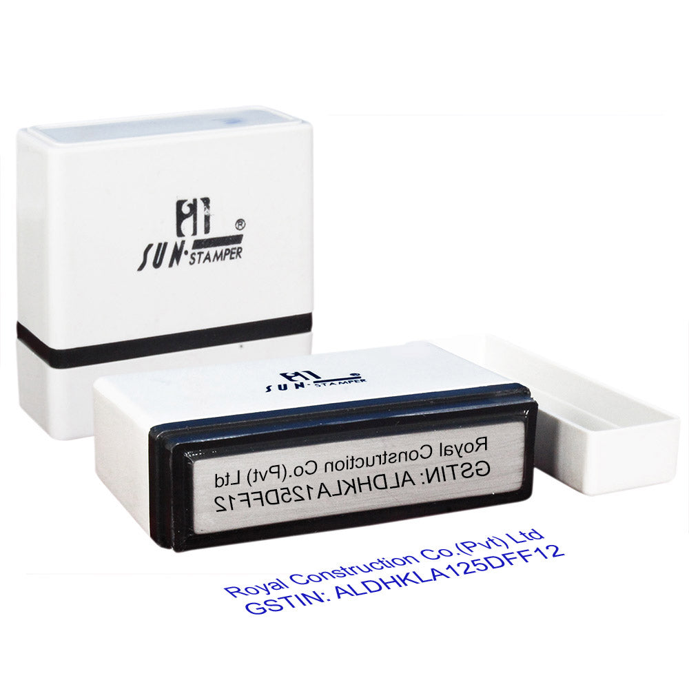 Pre Ink Stamp – Pre-Ink Stamp for Sharp & Clean Impressions - Rectangle Pre-Ink Stamp