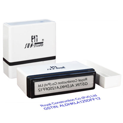 Pre Ink Stamp – Pre-Ink Stamp for Sharp & Clean Impressions - Rectangle Pre-Ink Stamp