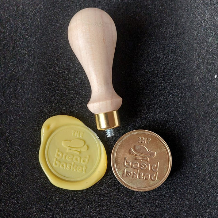 Custom Wax Stamp | Personalised Wax Seal Stamp with Logo & Name